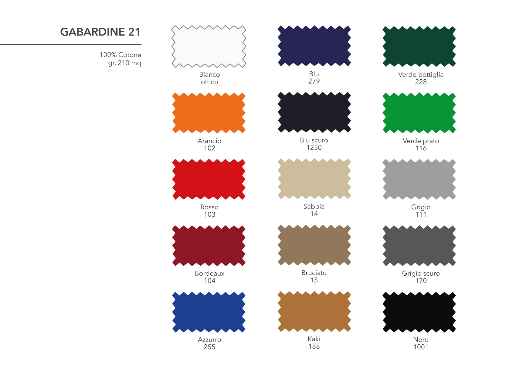 Lavet en kontrakt jeans broderi Gabardine 21 (Colour charts) - Tessilquattro s.r.l.